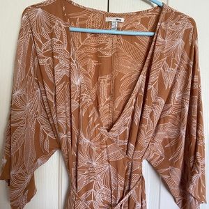 Amuse society wrap dress with Kimono sleeves